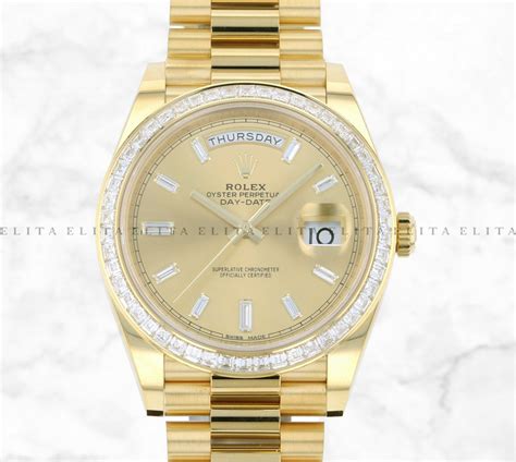 rolex middle link gold|Rolex 18 ct yellow gold.